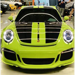 保时捷GT3 RS车身贴纸拉花 引擎机盖车顶车尾车贴汽车改装贴画