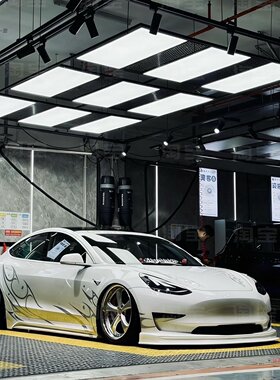特斯拉Y model3车贴拉花SU7智己L6S 雅阁3系车身火焰低趴贴纸