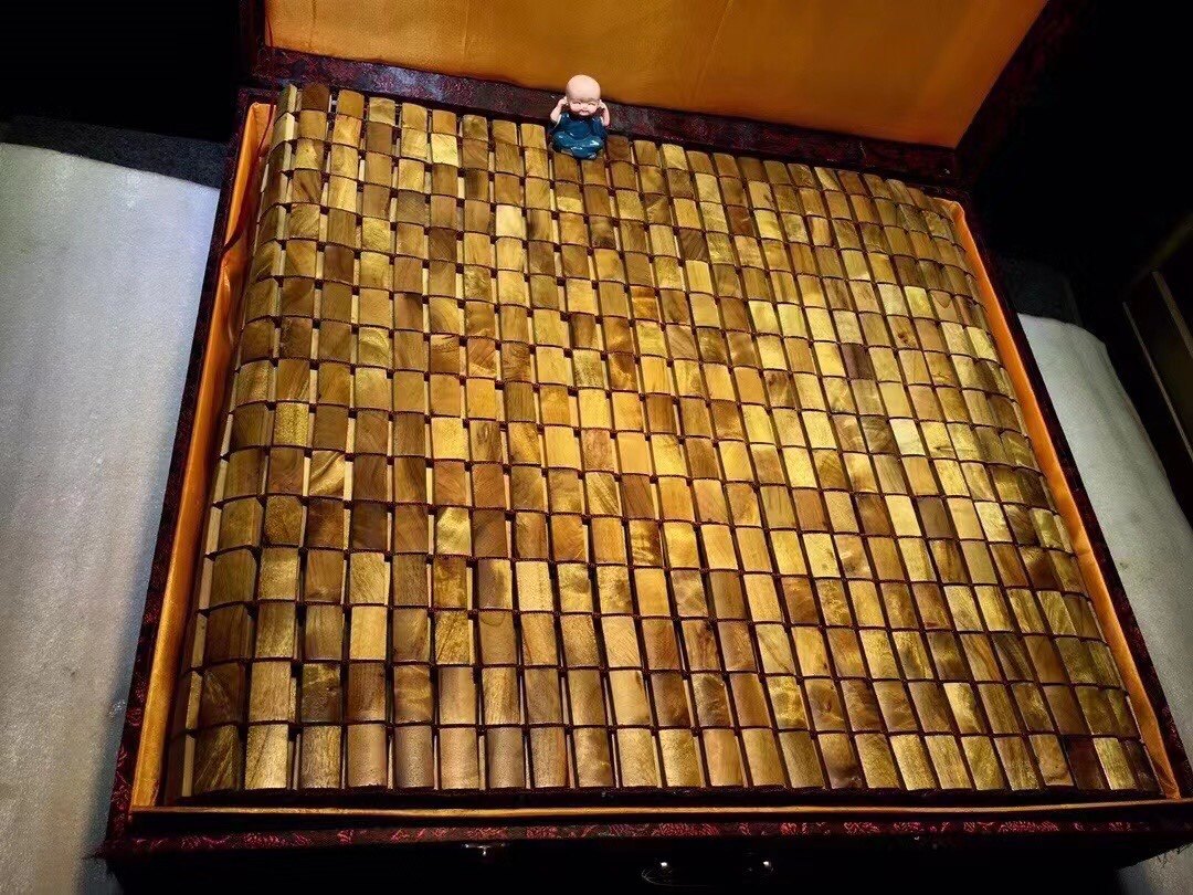 实木麻将席金丝楠木凉席床垫卧具