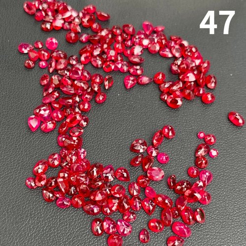 天然红宝石戒面莫桑比克小精品