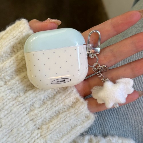 适用ins撞色波点翅膀星星挂坠AirPods4保护套AirPodsPro苹果耳机套airpods2无线蓝牙3代airpodspor壳新三代
