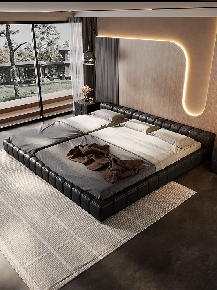 Italian Minimalist Family Bed 3m Extra Large Master Bed - Taobao product photo 2