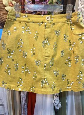 女子会舍专柜正品春秋女士短裙包臀印花a字半身裙N16C231030清仓