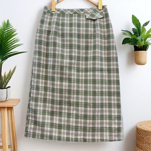 子半身裙A字裙中长款 春夏秋韩系风格 折扣女装 裙子9968清仓 尤