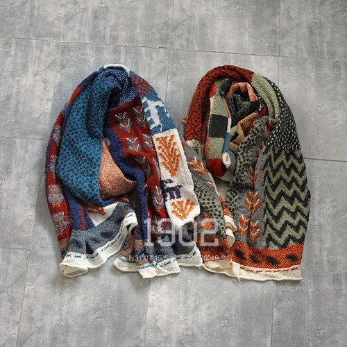 现货KAPITAL保暖围脖披肩围巾