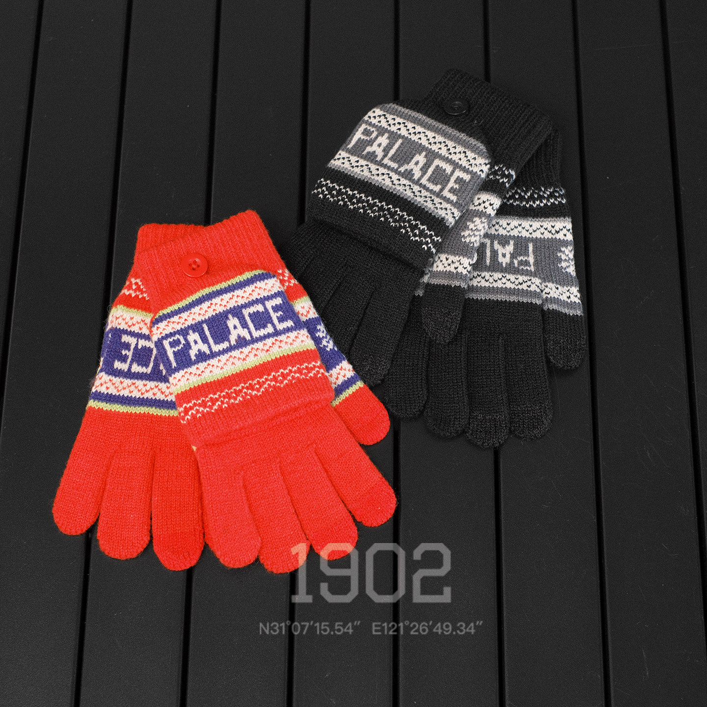 Palace25Fw羊毛保暖针织手套