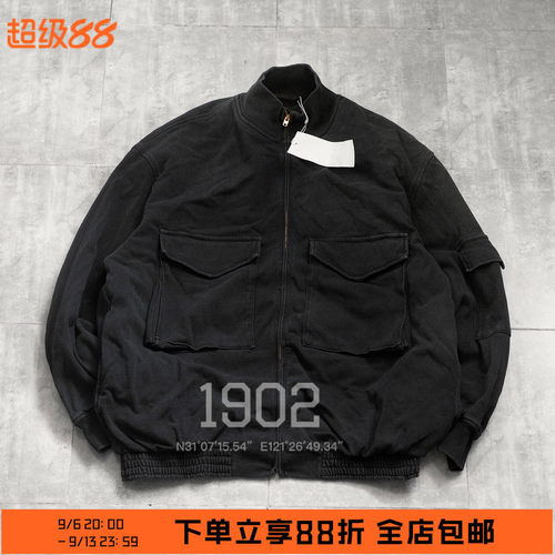 现货COMOLI25AWG8水洗做旧夹克
