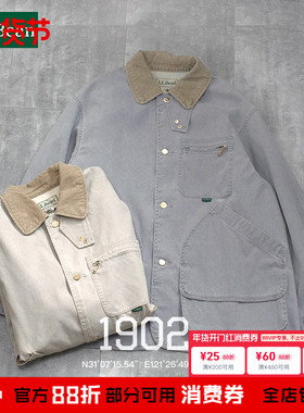 现货 L.L.BEAN 25SS FIELD COAT 复古水洗帆布谷仓狩猎夹克