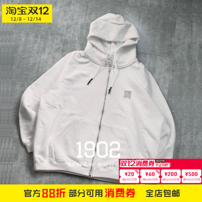 现货 SFC 22AW FULLZIP HOODIE 日本制宽松纯色拉链连帽卫衣帽衫
