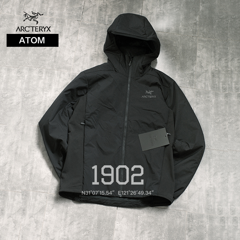 始祖鸟ATOM防风连帽保暖棉服