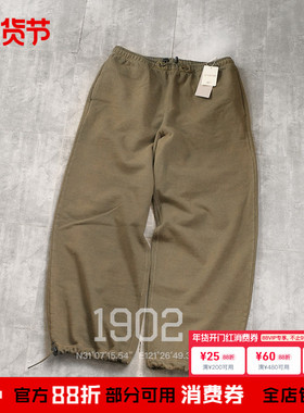 现货 BEAMS FUTURE ARCHIVE FADE 水洗直筒宽松毛圈运动裤 卫裤