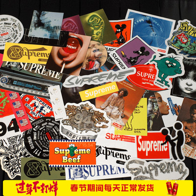 现货Supreme历年贴纸合集