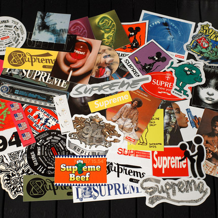 现货 Supreme Sticker 历年贴纸合集 手机平板行李箱潮流盲盒