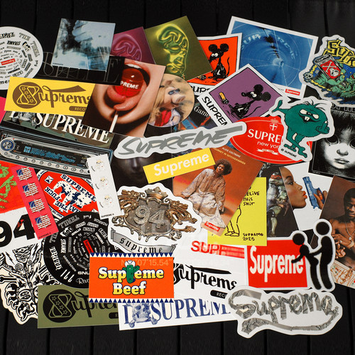 现货Supreme历年贴纸合集