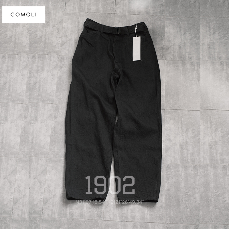 COMOLI25SS日产宽松廓形牛仔裤