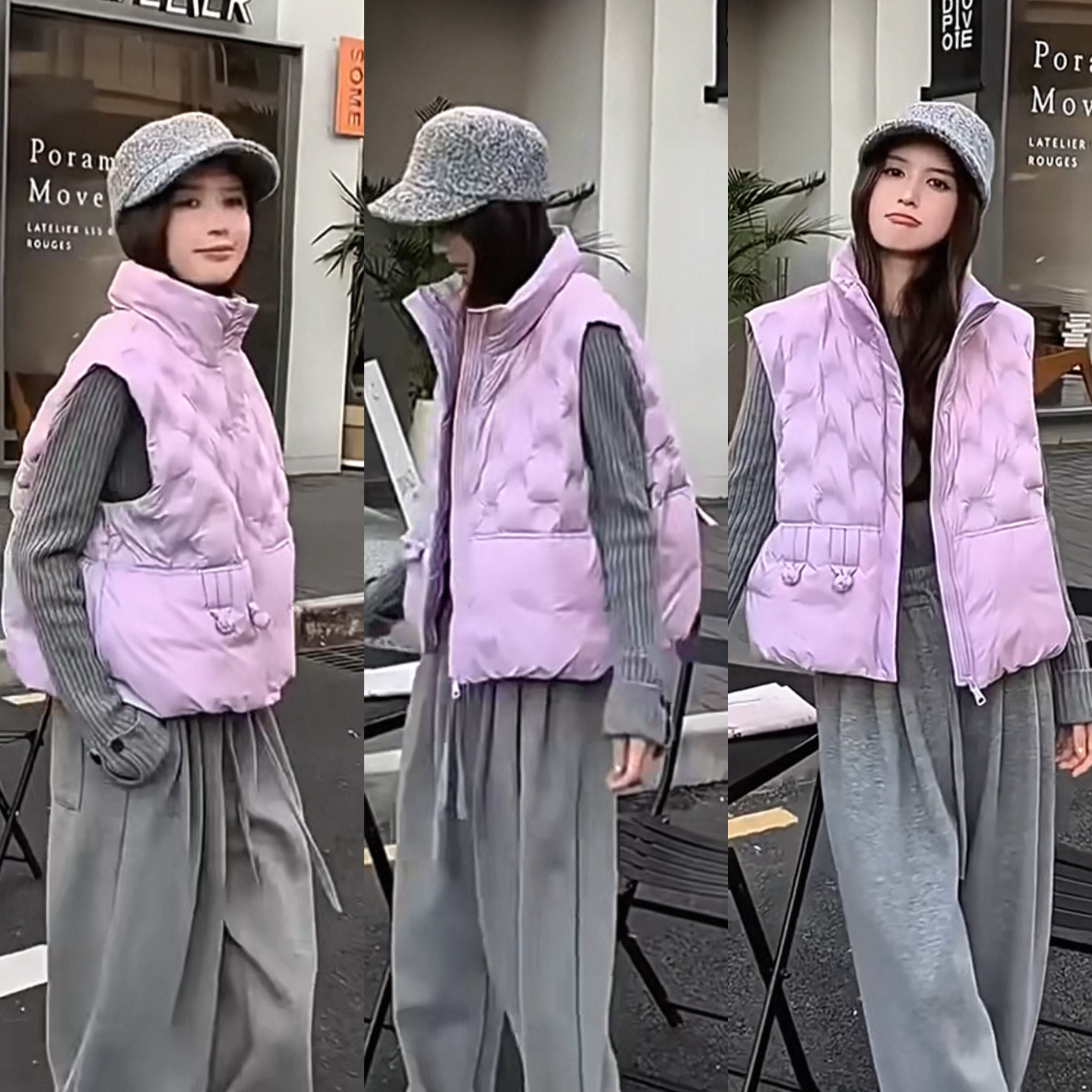 压胶国风马甲2025冬季新款90白鸭绒羽绒服女短款立领加厚保暖外套