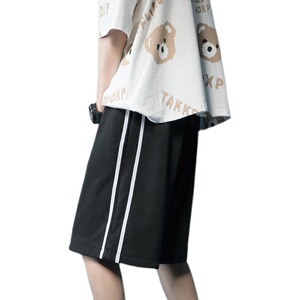 主推爆款！2021夏季短裤男女中性五分裤双杠运动裤沙滩裤NB571P35图片