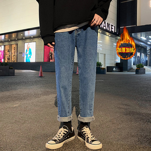 转化高！修身小脚裤男女中性宽松牛仔裤NB50常规P55加绒P60图片