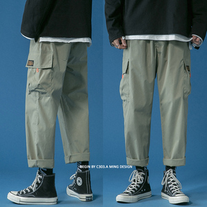 C303-NB208P45数据超牛2021秋装主推宽松男女中性工装裤图片