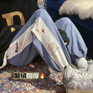现货转化高卫裤！男女中性宽松印花休闲运动裤！NB668加绒图片