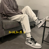 现货主推加绒卫裤！中性ins个性休闲运动裤男九分NB403加绒，男装休闲裤，电商C303
