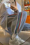 转化10%主推爆款！彩条纹运动裤男女中性宽松卫裤休闲裤NB618P55，男装休闲裤，电商C303