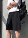 主推2021夏薄纯色宽松短裤中裤男女五分裤BM411P30（控价48），男装休闲裤，电商C303
