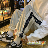 点击高加绒加厚卫裤！男女ins中性宽松休闲运动裤NB678加绒，男装休闲裤，电商C303