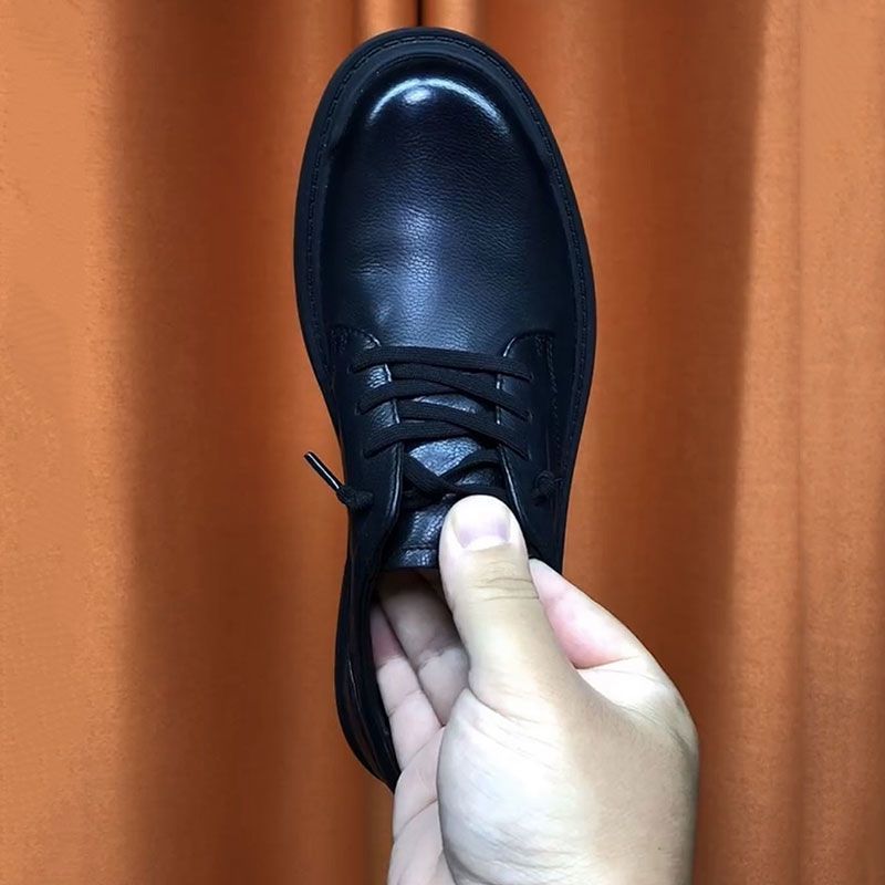 男士冬季新款商务休闲皮鞋