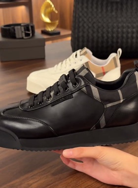 2025秋季真皮牛皮圆头百搭新款休闲舒适休闲低帮运动板鞋商务皮鞋
