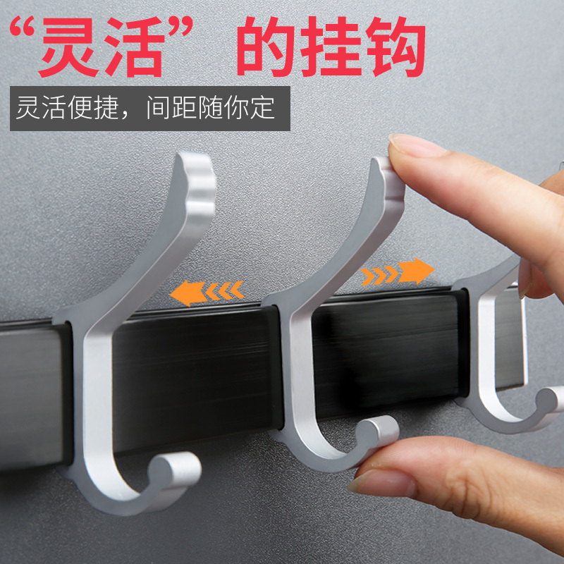 浴室卫生间强力粘胶钩吸壁式挂衣架(非品牌)