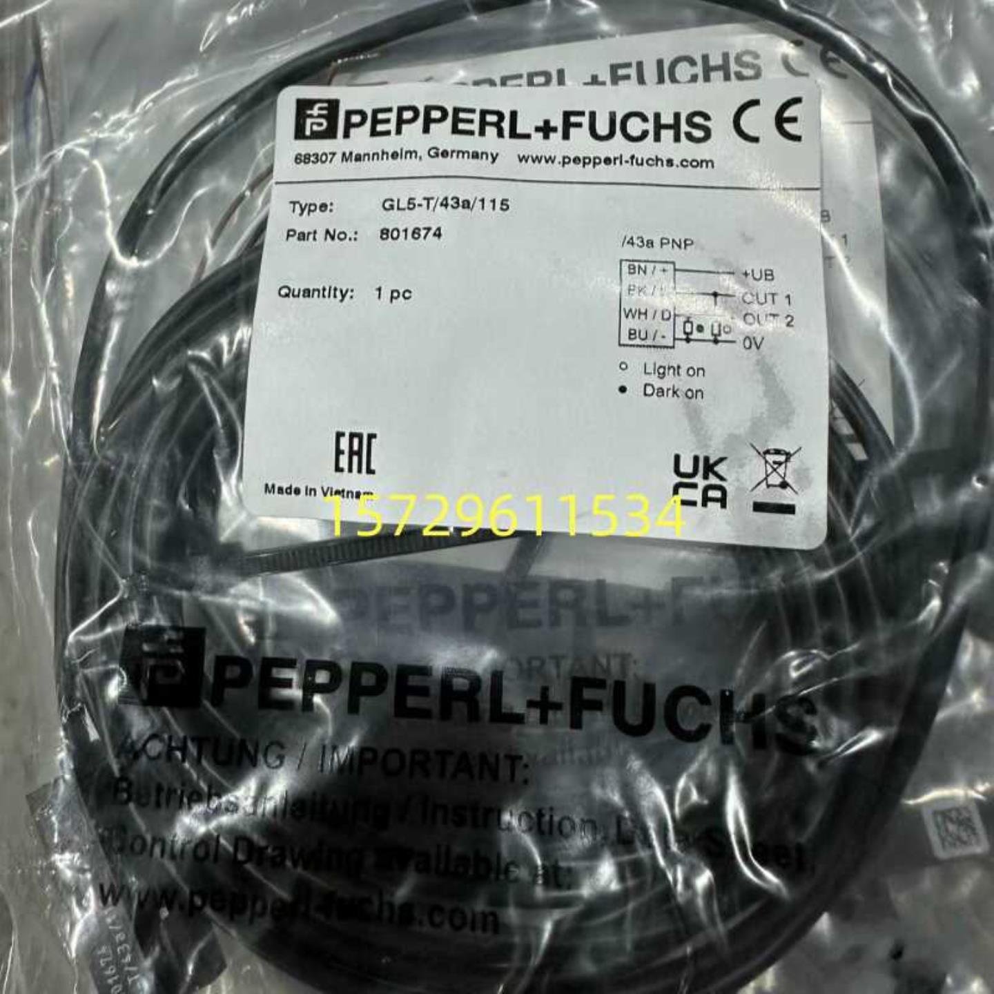 全新原装倍加福P+F槽型光电传感器GL5-Y43a115 806117假一询价