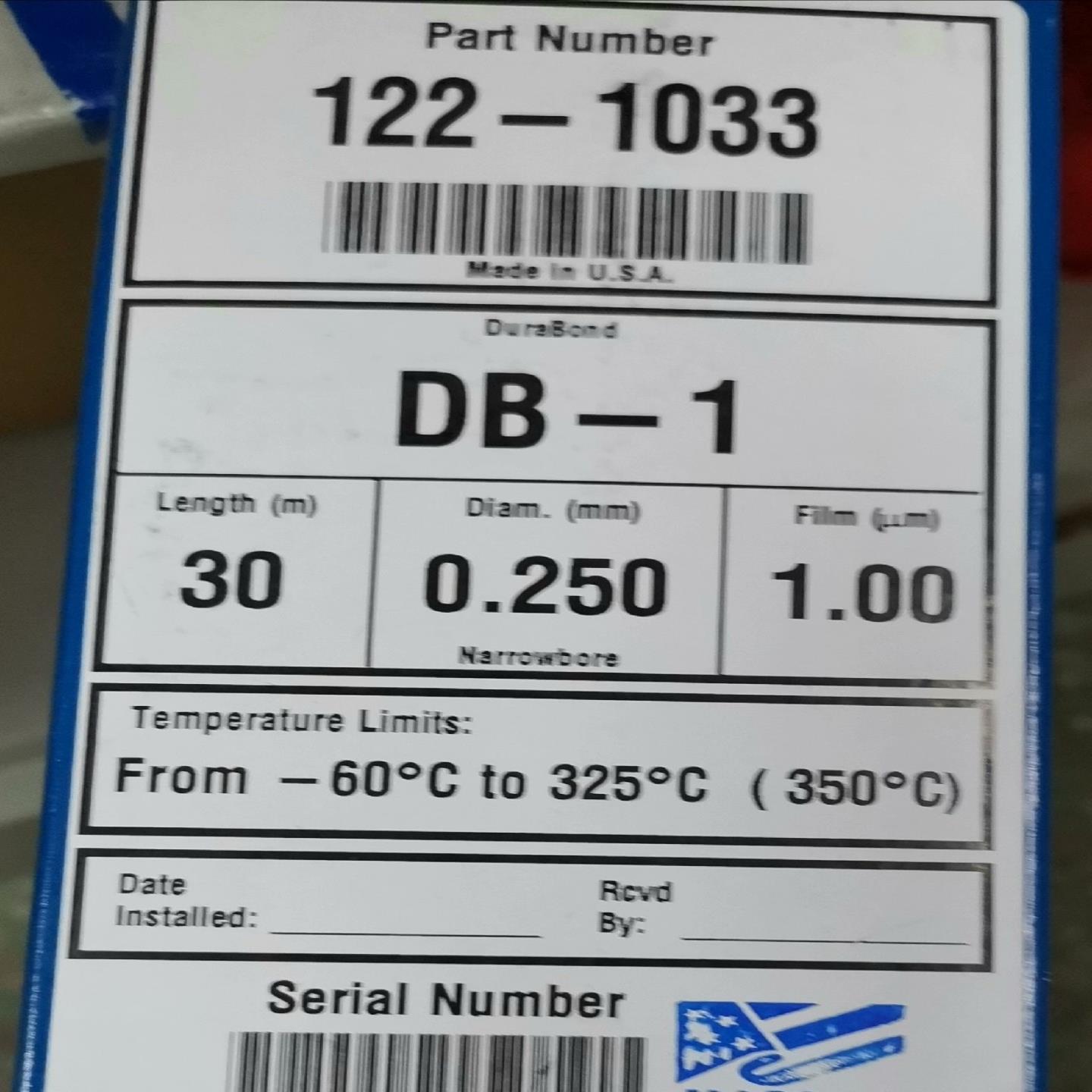 安捷伦122-1033色谱柱DB-130 m 025mm 100 m全新原厂询价