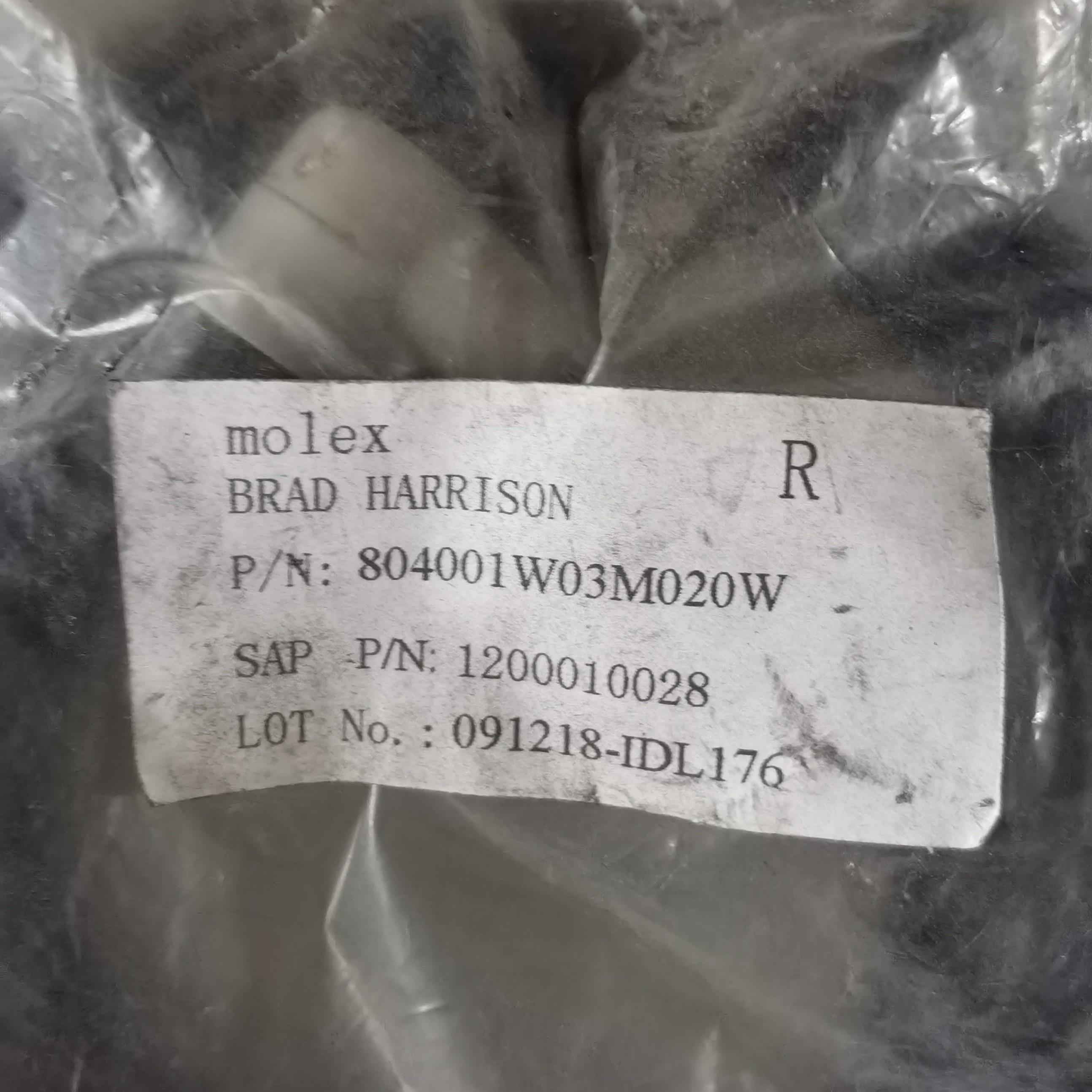 Molex 091218-IDL176  全新原装 M12 5孔4芯 母头90度询价