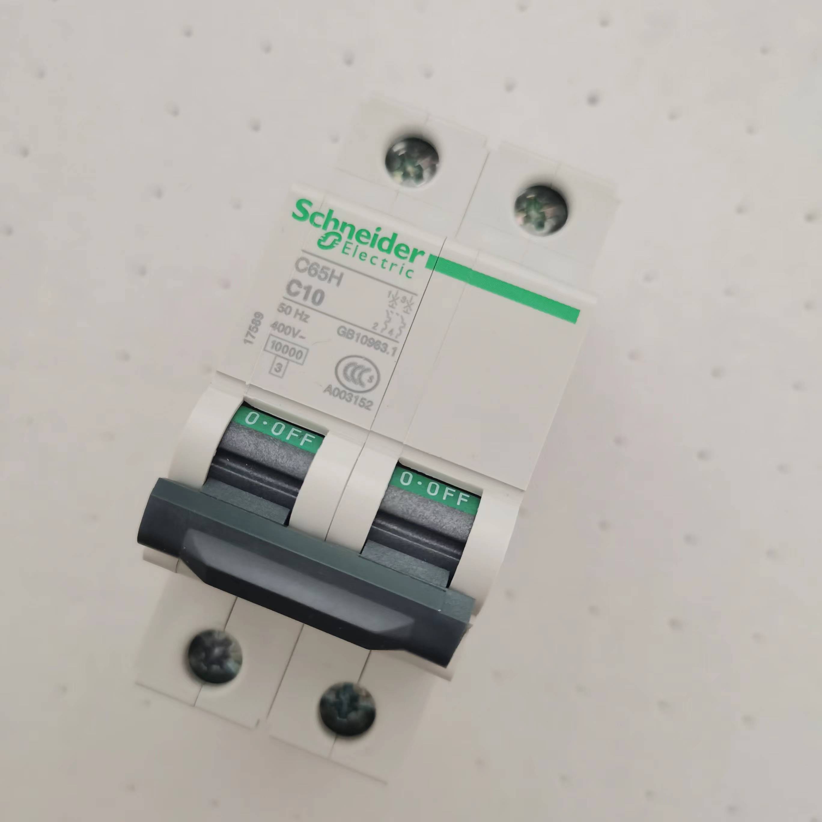 17589施耐德Schneider高分断断路器C65H C10 2P同空开OSMC65H询价