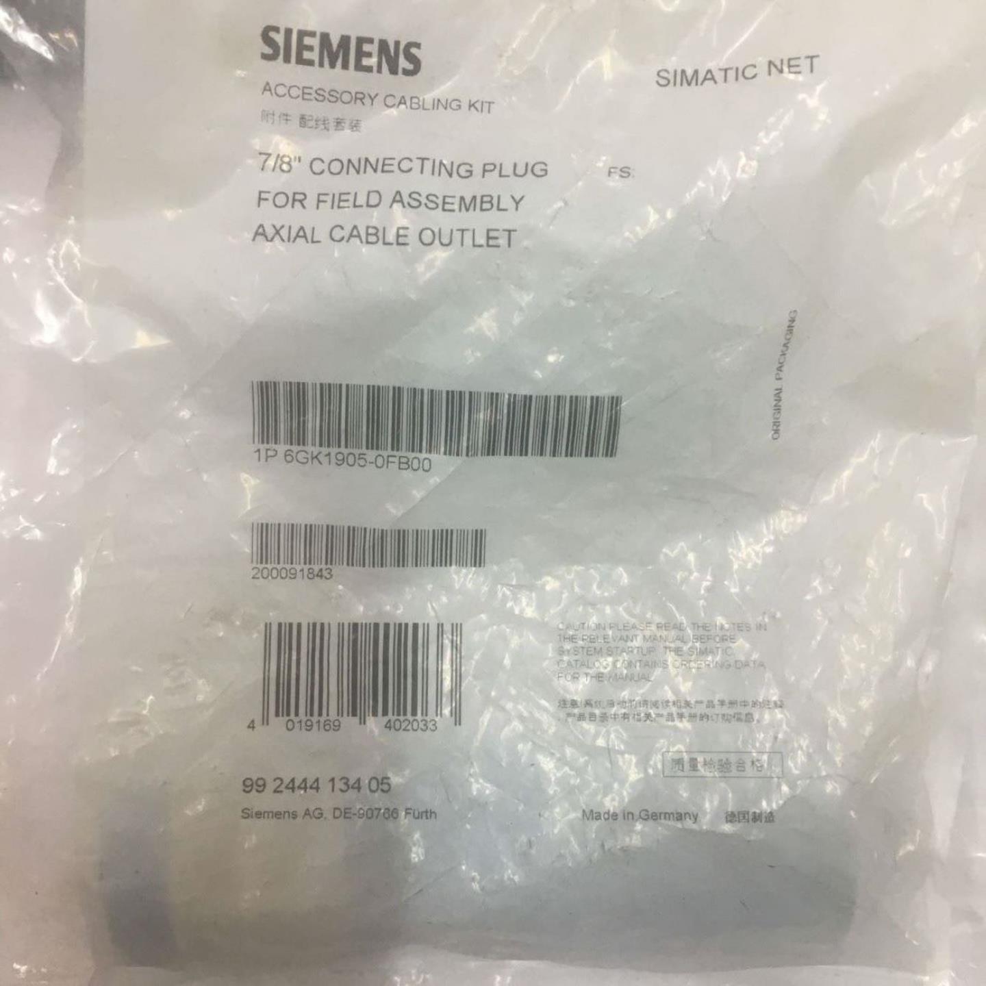 1P 6GK1905-0FB00德国西门子78连接插头连接接头6GK19O5-O询价