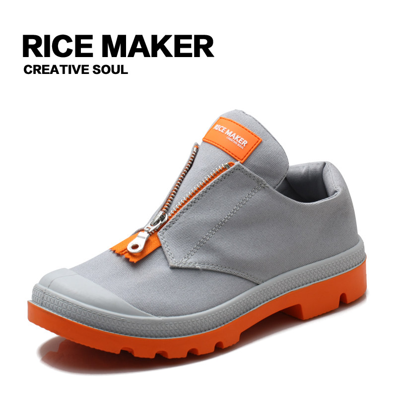Hot /RICE MAKER New products men and women canvas zipper fashion Casual shoes Set foot soft sole comfortablein the Women's Shoes, Canvas shoes  category - from Buy2taobao.com to provide professional Taobao agent buy service