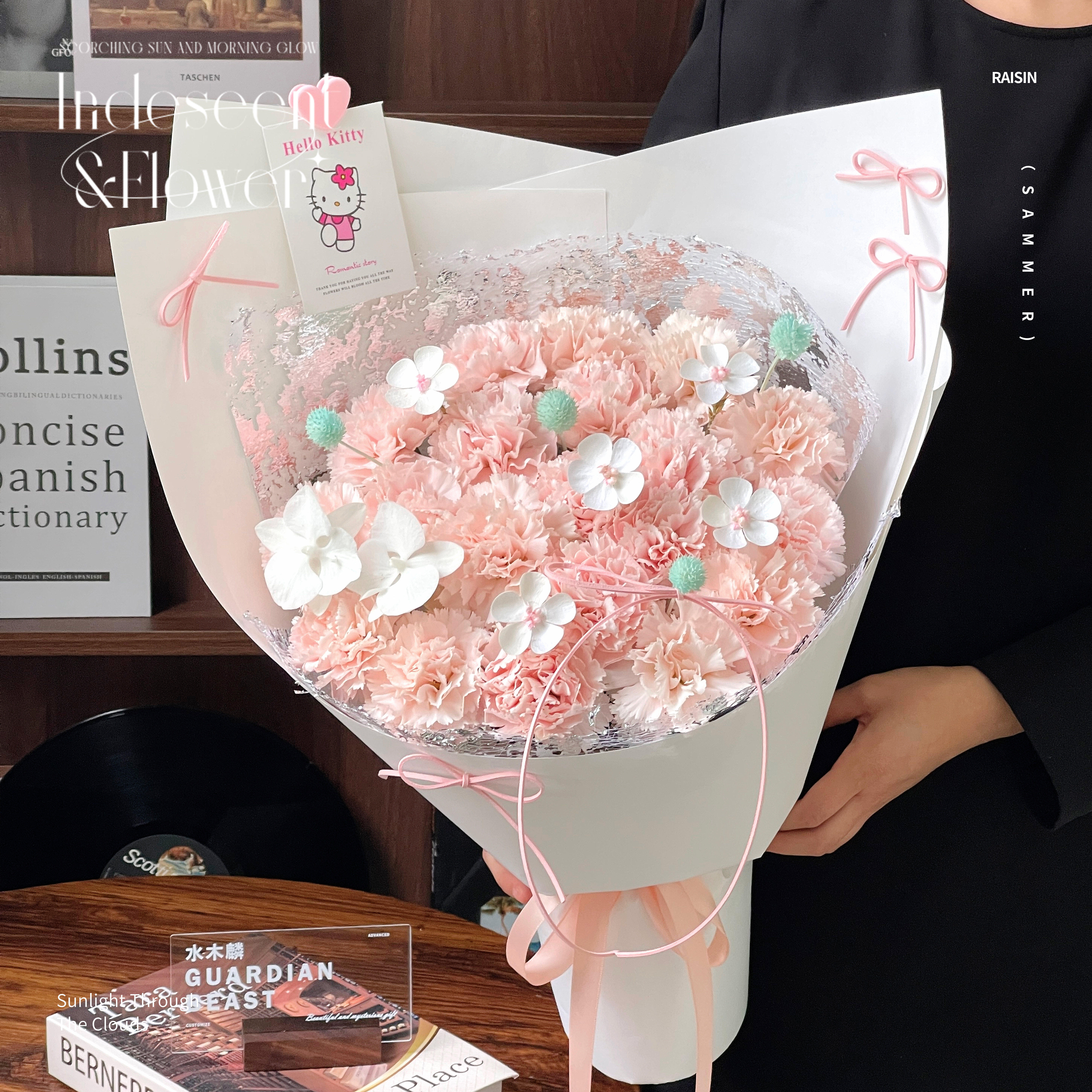 母亲节~ 康乃馨花束送妈妈长辈生日鲜花速递同城成都花店送花上门