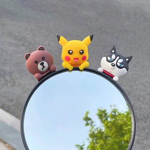 n70c f90 q85c电瓶车后视镜小公仔 饰摆件m95c 九号mzmix电动车装