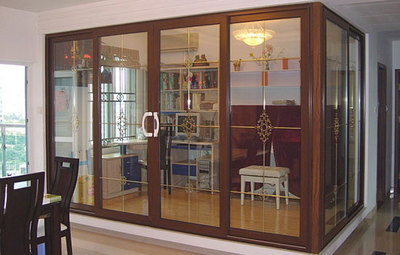 折叠推拉定做衣柜阳台玻璃移门