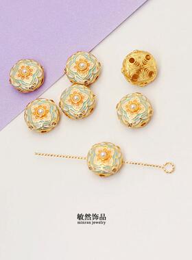 铜高咻色隔珠做工精致