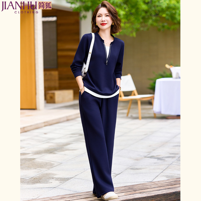 中年妈妈春装卫衣运动套装2026新款洋气中老年女装春秋休闲两件套