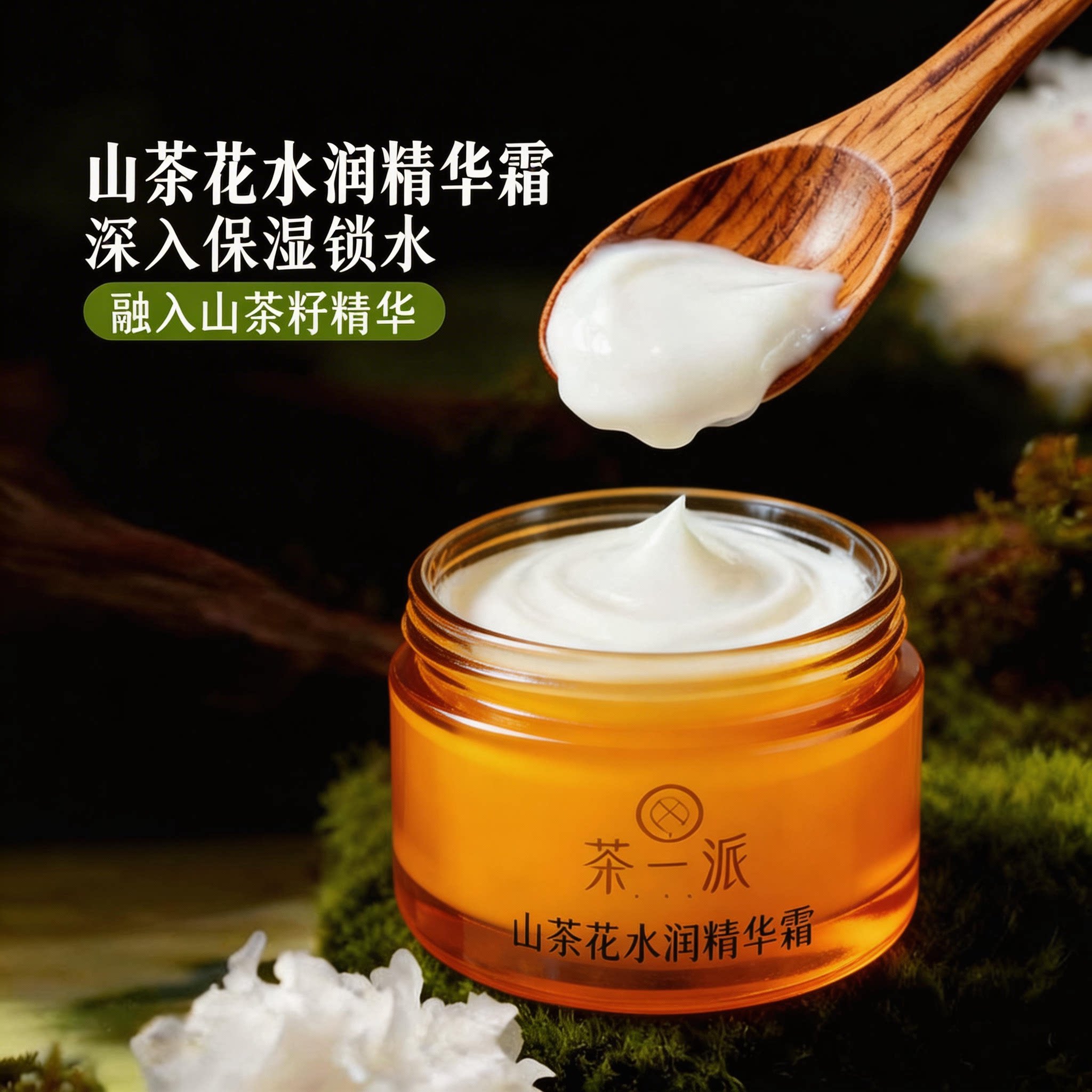 山茶花面霜清爽补水保湿水润精华霜春夏护肤细腻柔滑干燥起皮男女