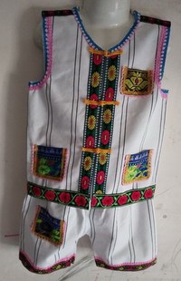 六一儿童少数民族佤族彝族服装/男孩纳西族服饰/景颇族舞蹈演出服