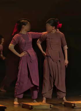 女子当代舞群舞《酒曲踩出幸福谣》同款舞蹈演出表演服专业定制
