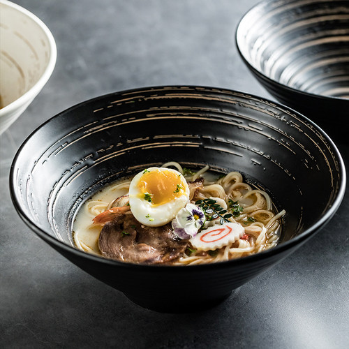 高级感拉面碗牛肉汤面碗创意酸汤肥牛碗麻辣烫粉条大碗面馆专用碗