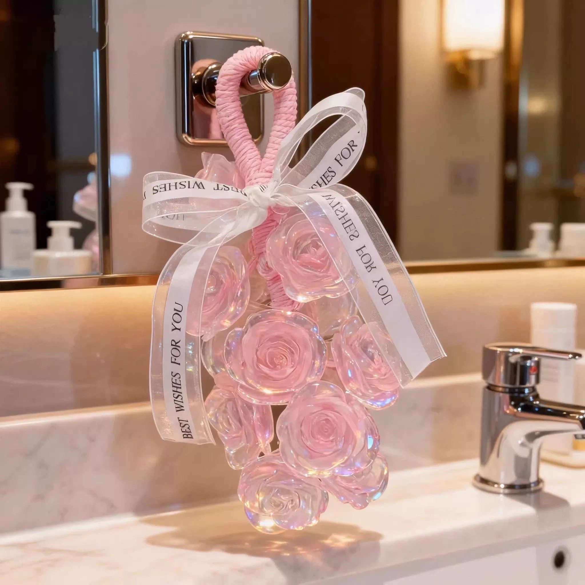 新款玫瑰花香皂成品水晶葡萄手工皂装饰香薰创意伴手礼女新年礼物