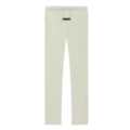 Fog Double Line Flocked Wide Leg Straight Trousers Wheat Color