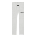 Fog Double-Line Flocked Wide-Leg Straight-Leg Pants Light Gray