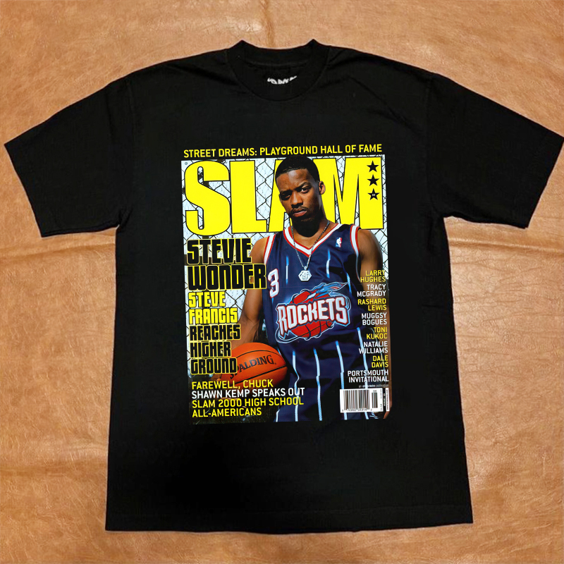 火箭弗朗西斯数码喷墨印花透气耐洗不掉色运动宽松美式篮球短袖